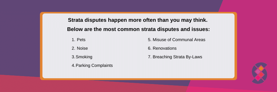 Common strata disputes and issues