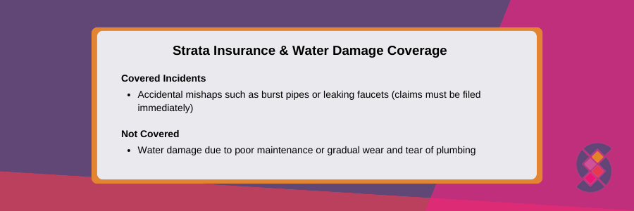What's covered and what's not covered for water damages