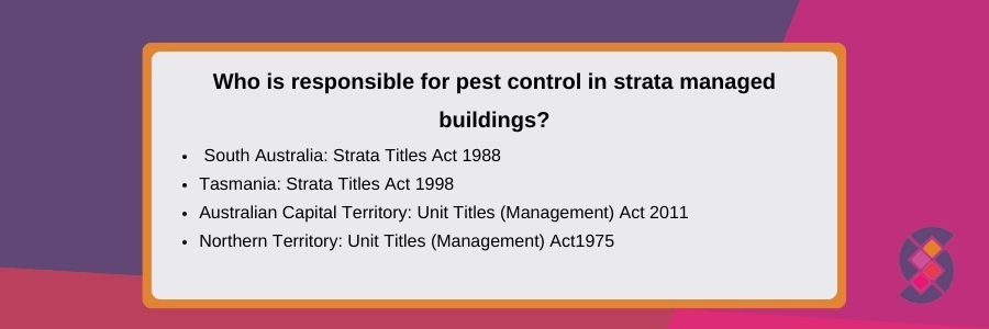 pest control in strata buildings infographic