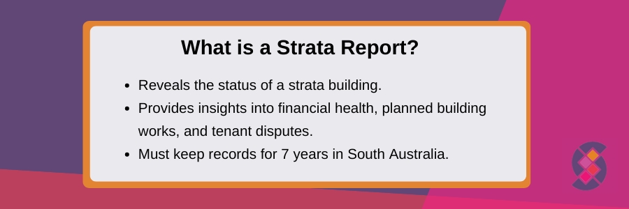 what is a strata report